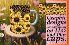 Sparkling Leopard Floral Cup Wrap Product Image 1