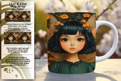Charming 15oz Mug Wrap Png Artwork , Fairy Product Image 1