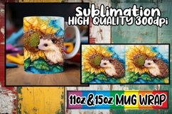 Lively afternoons 11oz 15oz sublimation wrap, Animals Product Image 1