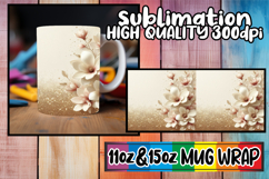 Serene sunsets 11oz 15oz sublimation wrap, Leopard Prints Product Image 1