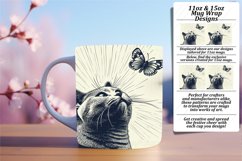 Charming Feline Mug: Sublimated Delight Product Image 1