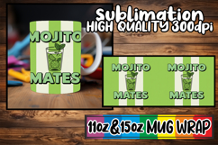 Breathtaking style sublimation 11oz 15oz mug wrap, Retro Foo Product Image 1