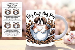 Chic 11oz Mug Wrap Png Artwork , Coffee Dog Product Image 1