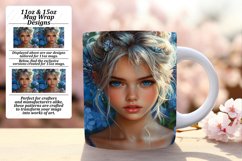 Stunning 11oz Mug Wrap Png Artwork , Fairy Product Image 1