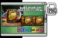 Serene Landscape Mug Wrap Designs 11oz/15oz Product Image 1