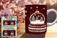 Charming 11oz Mug Wrap Png Artwork , Holiday Product Image 1