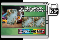 Tranquil Horizon: 3D Landscape Mug Design Product Image 1