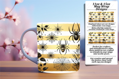 Artistic 11oz Mug Wrap Png Template , Halloween Product Image 1