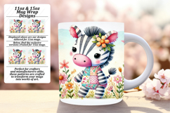 Charming 15oz Mug Wrap Png Design , Animals Product Image 1