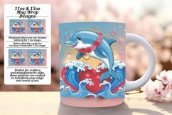 Sublimation 15oz Mug Wrap Png Template , Valentines Product Image 1