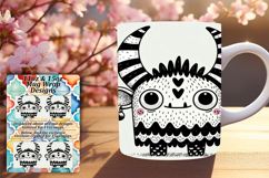 Chic 11oz Png Mug Wrap Template , Monster Product Image 1