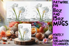 Petal Reflection: Sublimation Mug Wrap 11oz 15oz Product Image 1