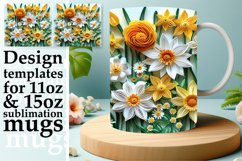 Dreamy Springtime 3D Floral Sublimation 11oz 15oz Product Image 1