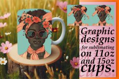 Tropical Vibes: Watercolor Mug Wrap Melanin Edition Product Image 1