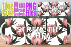 Vibrant colors 11oz 15oz sublimation wrap, Christian Product Image 1