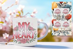 Funky 11oz Mug Wrap Png Artwork , Valentines Product Image 1