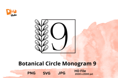 Botanical Circle Monogram Product Image 1