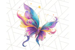 Colorful Butterfly Clipart PNG Clipart, Rainbow Butterfly Product Image 4