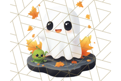 Cute Halloween Ghost Clipart PNG, Ghost and Friends Holiday Product Image 4