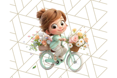 Kawaii City Girl PNG Clipart, Soft Dreamy Style Clip Art Product Image 4