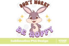 Easter Bunny Sublimation PNG Chick Farm Hip Hop Spring Joy Product Image 1