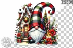 Christmas Gnome Sublimation - Clipart PNG Design Product Image 1