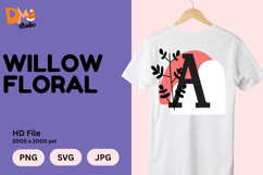 Willow Floral Monogram Product Image 1