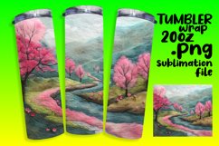 Exquisite 3D Tumbler Wrap Sublimation Summer Design Product Image 1