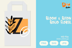 Bloom &amp; Bison Boho Floral Monogram Product Image 1