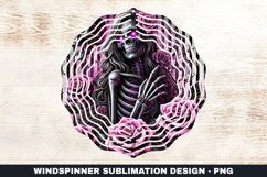Halloween Witch Wind Spinner Sublimation Design Product Image 1