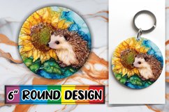 Radiant Round Sublimation Coasters, Animals Product Image 1