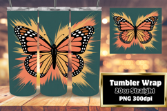 EXCLUSIVE 20oz Tumbler Design , Butterfly Product Image 1