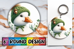 Enchanted Circle Keychain Inspiration PNG, Goose Product Image 1