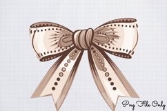 Cute Boho Christmas Watercolor Clipart PNG Product Image 1