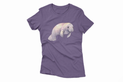 Cute Manatee Sea Cow Marine Mammal Ocean PNG Summer Dugong Product Image 4