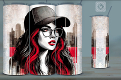 4 Festival Girl Tumbler Sublimation, 20 oz Tumbler Wrap Product Image 4