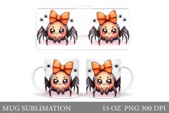 Cute Spider Mug Design. Halloween Mug Sublimation Product Image 1