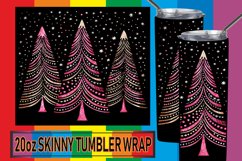 Sketchy Christmas Tree Tumbler Wrap Product Image 1