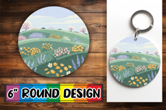 Luminous Round Ornaments Sublimation, Spring Product Image 1