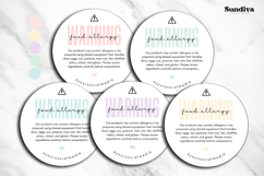 Food Allergy Warning Label Canva Template 5 Product Image 3