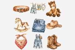 Cowboy Baby Denim Clipart Bundle Product Image 5