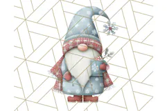 Cozy Winter Gnome Clipart PNG, Christmas Gnome Clip Art Product Image 4