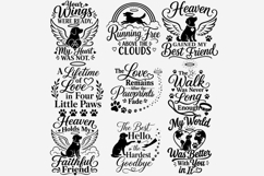 Dog Memorial PNG Bundle, Pet Loss Quote Clipart, Rainbow Product Image 11