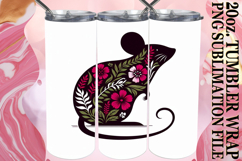 Sweet vibes 20oz tumbler wrap, Flower Animals Product Image 1