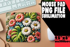 RADIANT MOUSE MAT SUBLIMATION IDEAS, Flower Product Image 1