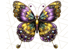 Metallic Butterfly Clipart PNG Clipart, Vibrant Butterfly Product Image 4