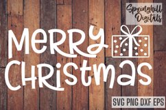 Merry Christmas Sign Svg Files| Holiday Decor Cut Files Product Image 2
