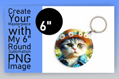 Unique Circle Design Car Coaster Template , Cute Cat Product Image 1