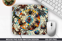 Spiders Mouse Pad Sublimation,Halloween Mouse Pad PNG Design Product Image 1
