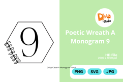 Poetic Wreath Monogram Logo Product Image 1